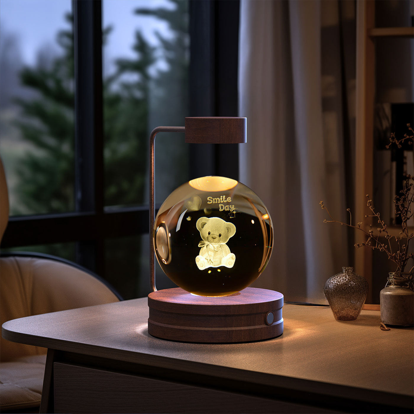 Crystal Ball Dinosaur Night Light