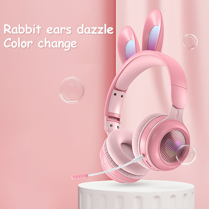 Wireless Luminous Rabbit Ear Headphones