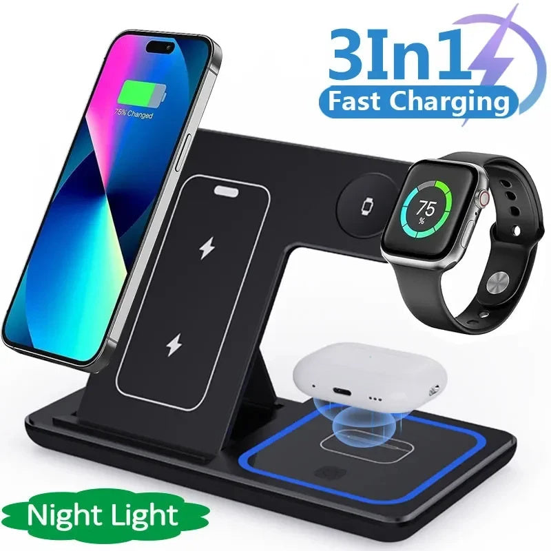 15W 3-in-1 Wireless Charging Stand